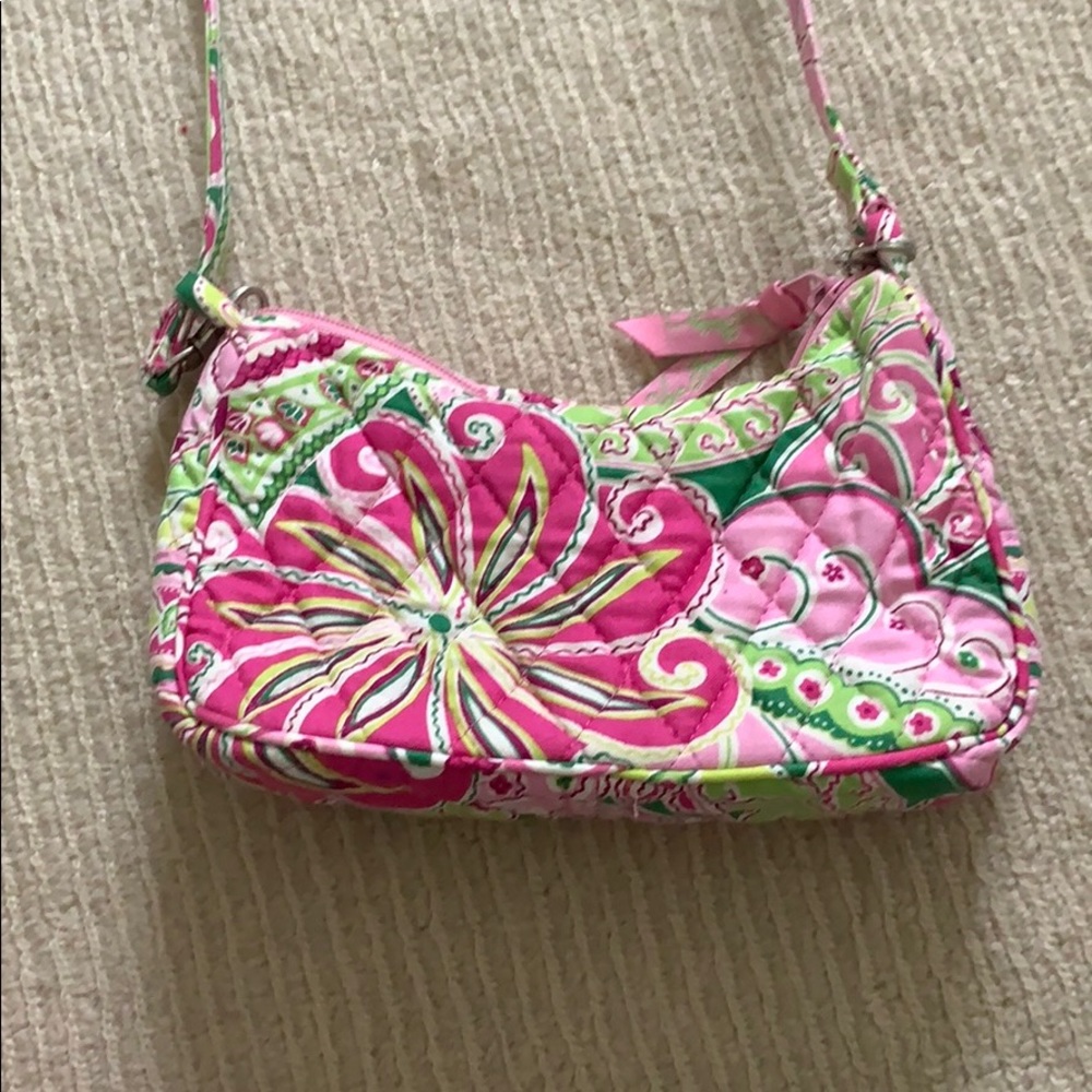 Vera Bradley small pink shoulder bag